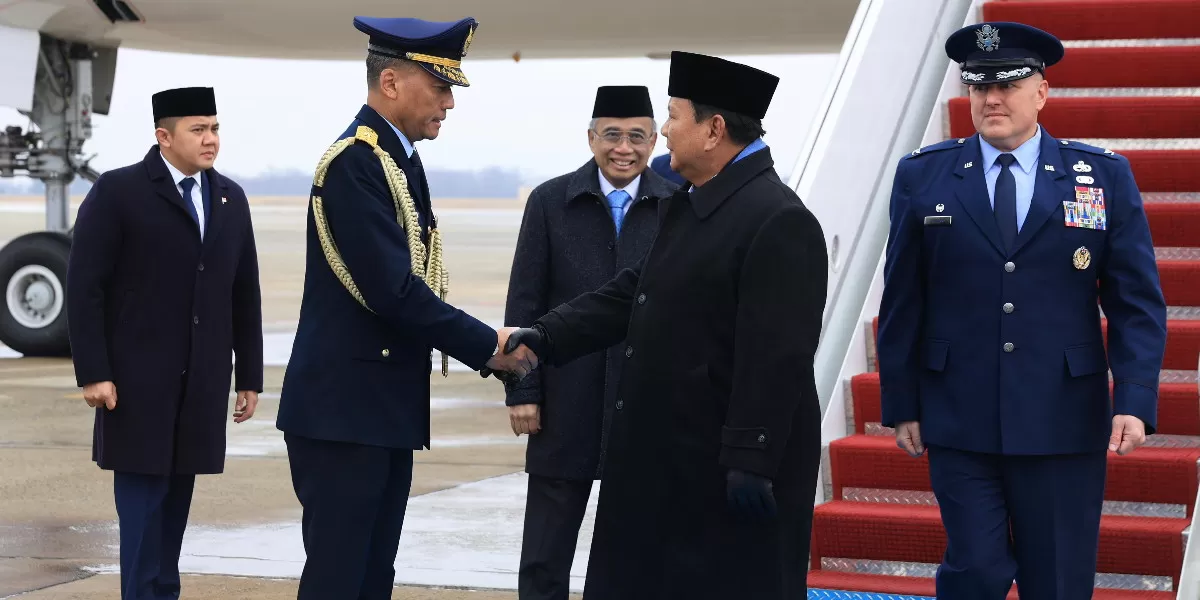Presiden Prabowo Subianto telah tiba di Amerika Serikat (AS) tepatnya di Pangkalan Militer Andrews  (Promedia Teknologi Indonesia)