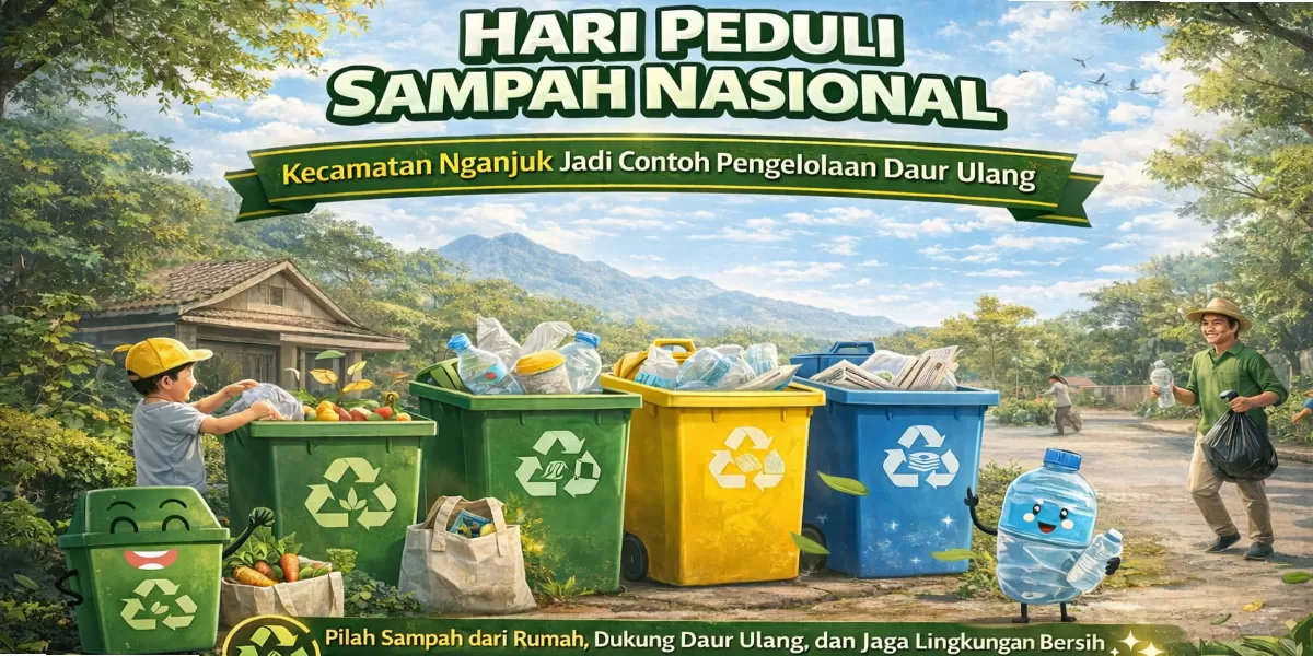 Peringatan Hari Peduli Sampah Nasional (HPSN) momentum penting untuk meningkatkan kesadaran bersama terhadap persoalan sampah (nganjukkab.go.id)