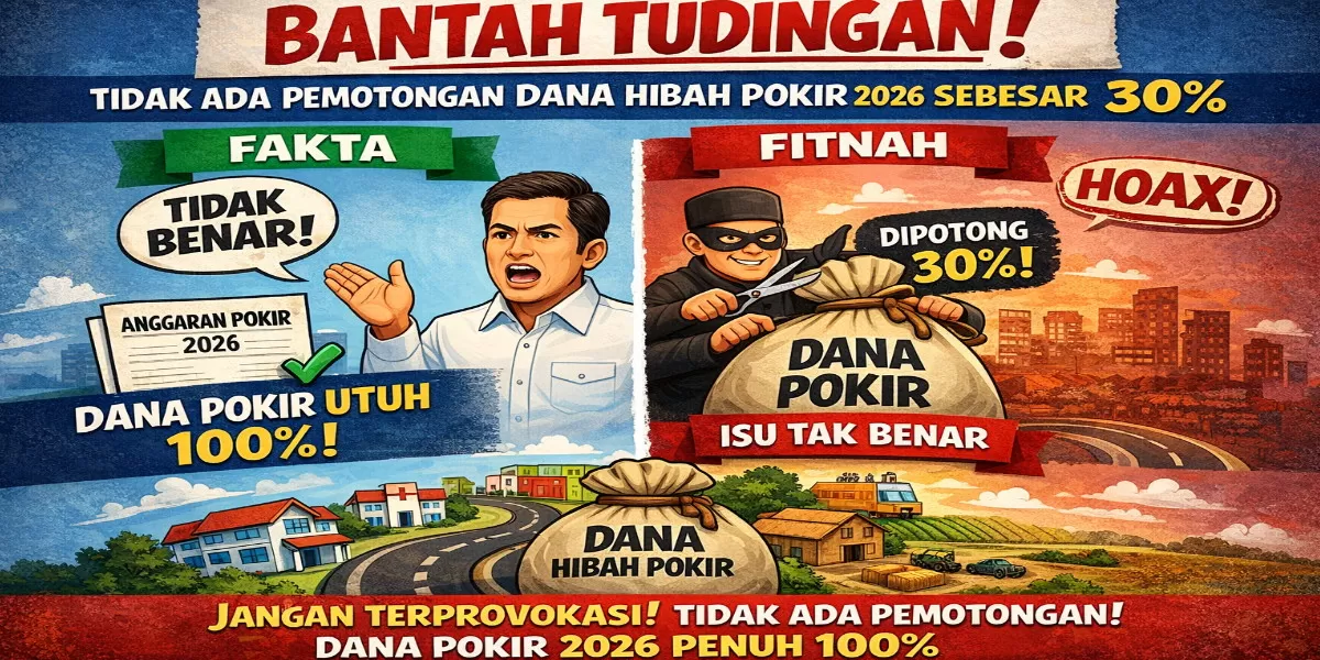 Ilustrasi membantah tudingan adanya pemotongan dana hibah Pokir 2026 sebesar 30 persen (dok.istimewa)