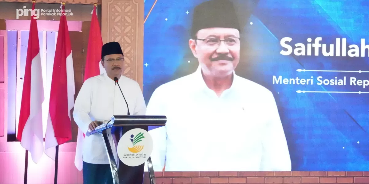 Mensos Saifullah Yusuf kunjungi Nganjuk untuk sosialisasi Sekolah Rakyat dan penguatan DTSEN (nganjukkab.go.id)
