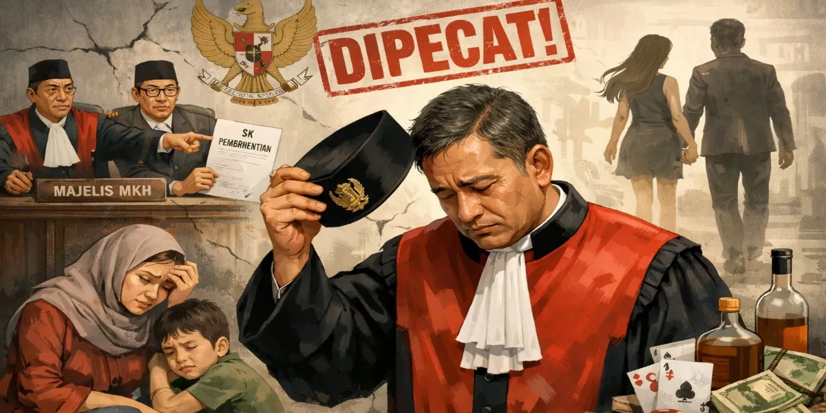 Ilustrasi Hakim PN Dipecat MKH karena Telantarkan Istri dan Anak (dok.istimewa)