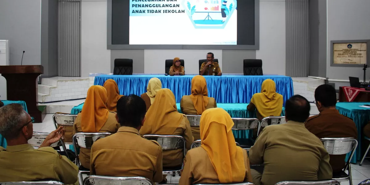 Disdikbud Jombang menggelar rakor penanganan Anak Tidak Sekolah 2026 (Disdikbud Jombang)