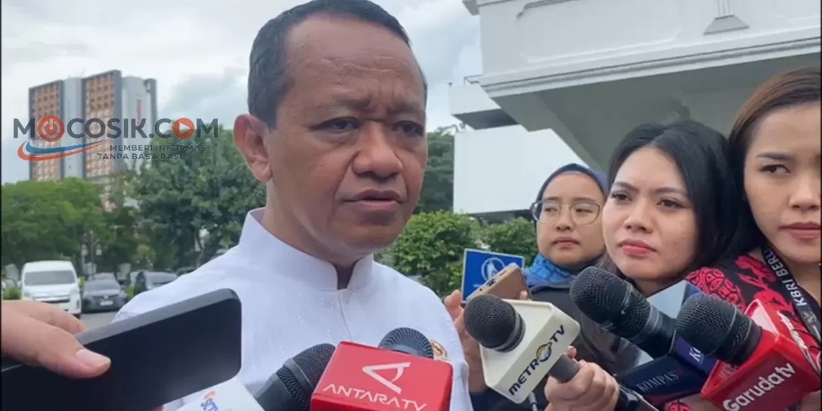 Menteri ESDM Bahlil Lahadalia saat di wawancarai di Istana Kepresidenan, Jakarta (Promedia Teknologi Indonesia)