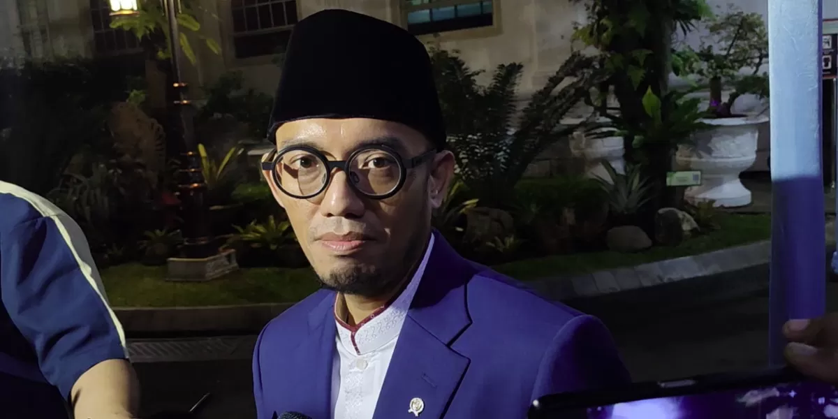 Wakil Menteri Haji Dahnil Anzar Simanjuntak, Usai mengikuti acara Nuzulul Qur'an di Istana Negara, Jakarta (Promedia Teknologi Indonesia)
