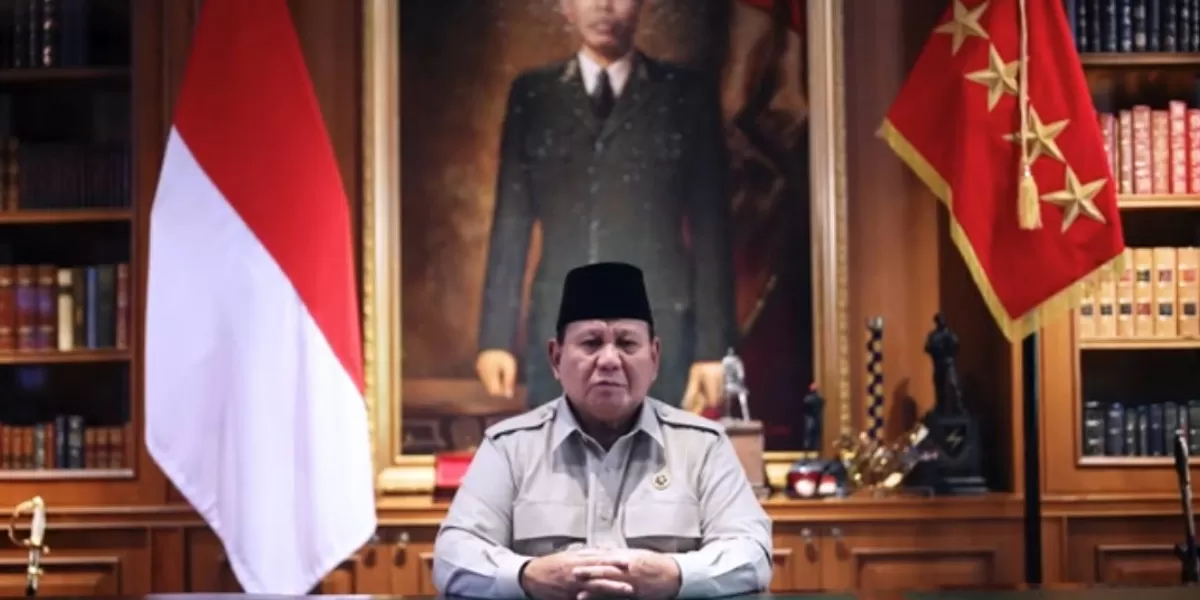Presiden Republik Indonesia Prabowo Subianto menyampaikan ucapan selamat Idulfitri 1447 Hijriah pada seluruh masyarakat Indonesia (Promedia Teknologi Indonesia)