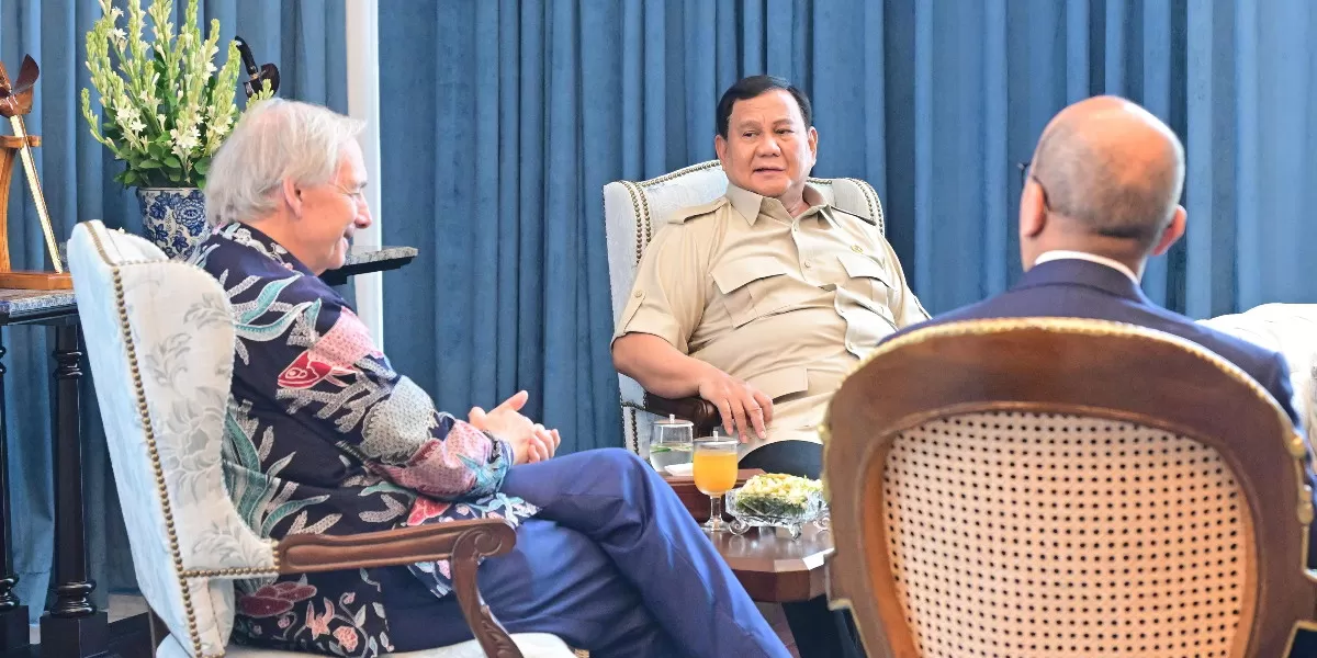 Presiden Prabowo Subianto menerima investor global Ray Dalio di Istana Negara membahas peluang kerja sama serta percepatan proyek strategis (Promedia Teknologi Indonesia)