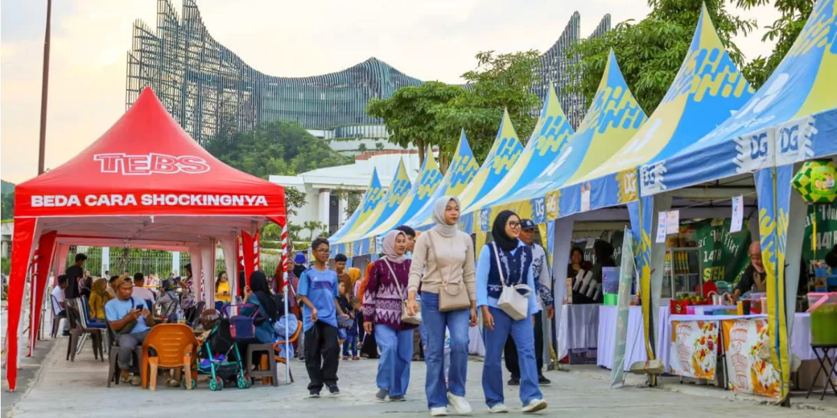 Kawasan Ibu Kota Nusantara (IKN) di Kalimantan Timur ramai dikunjungi turis domestik dan asing di momentum libur Idulfitri 2026 (Promedia Teknologi Indonesia)
