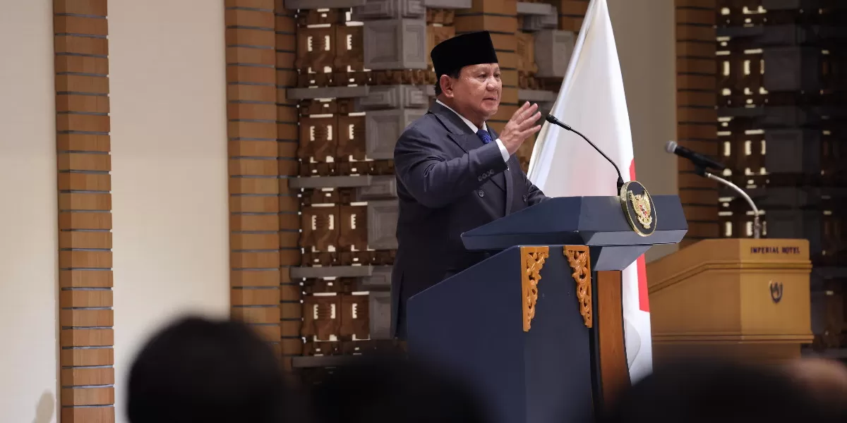 Prabowo Subianto mengajak para pengusaha Jepang untuk memperluas investasi di Indonesia dalam forum Indonesia&ndash;Japan (Promedia teknologi Indonesia)