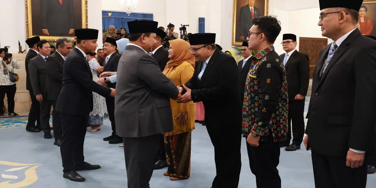 Ketua Ombudsman RI, Hery Susanto usai dilantik Presiden Prabowo (Promedia Teknologi Indonesia)