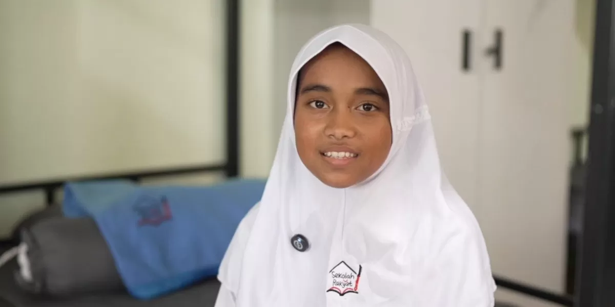 Raisa Alena Wijayanto, siswa kelas 5 di Sekolah Rakyat Dasar (SRD) 2 Surakarta, Jawa Tengah (Promedia Teknologi Indonesia)