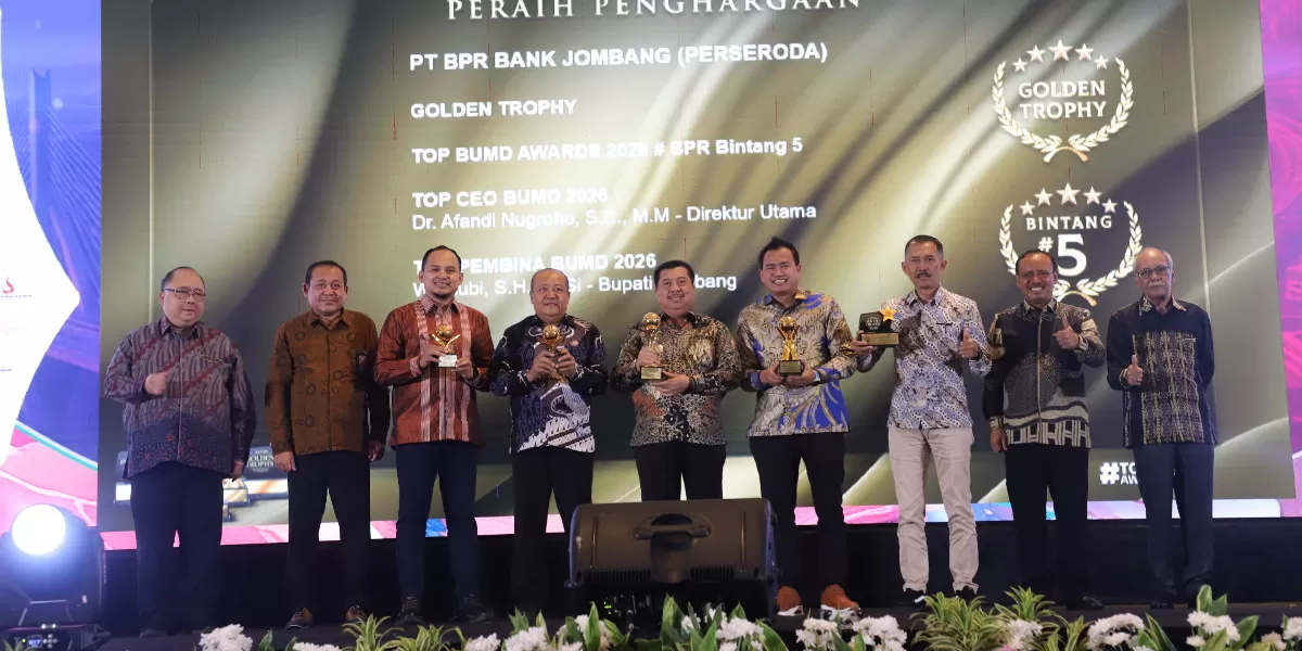 Bupati Jombang Warsubi raih TOP Pembina BUMD 2026 (dok,istimewa)