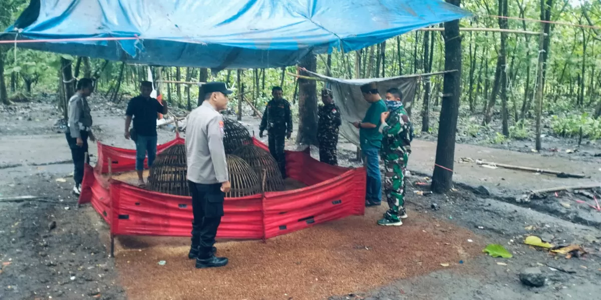 Polisi dan TNI razia sabung ayam di Jombang (Humas Polres Jombang)