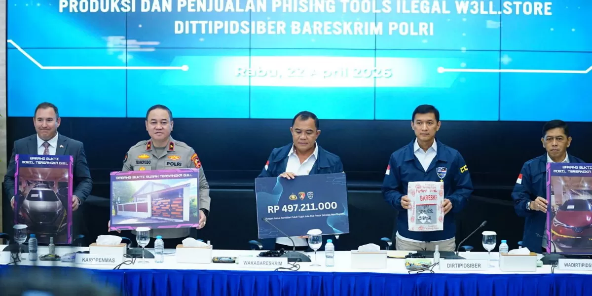 Polri bongkar jaringan phishing internasional, dua tersangka ditangkap (Divisi Humas Polri)