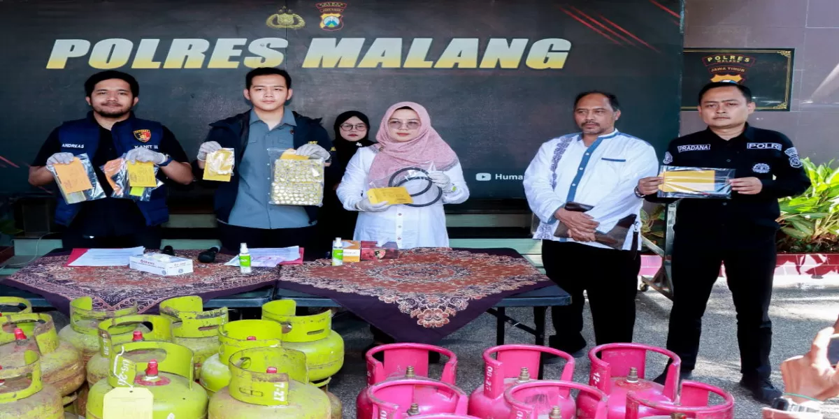 Polres Malang ringkus 3 pengoplos LPG subsidi ke tabung 12 kg (Humas Polres Malang)