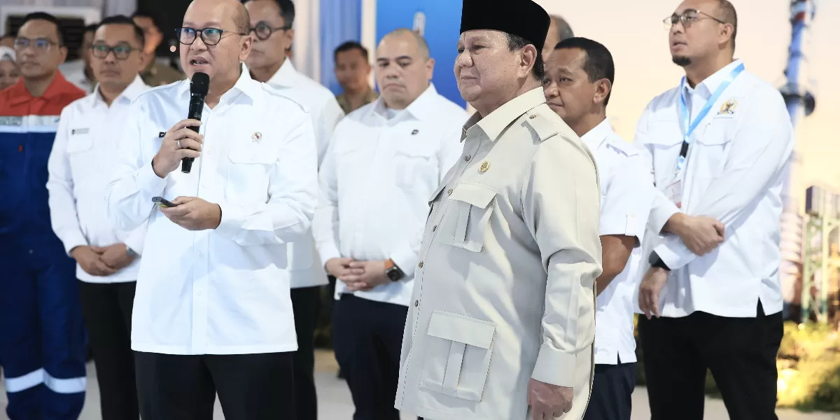 Prabowo Subianto meresmikan peletakan batu pertama (groundbreaking) sebagai tanda dimulainya pembangunan 13 Proyek Hilirisasi Nasional Fase II (Promedia Teknologi Indonesia)