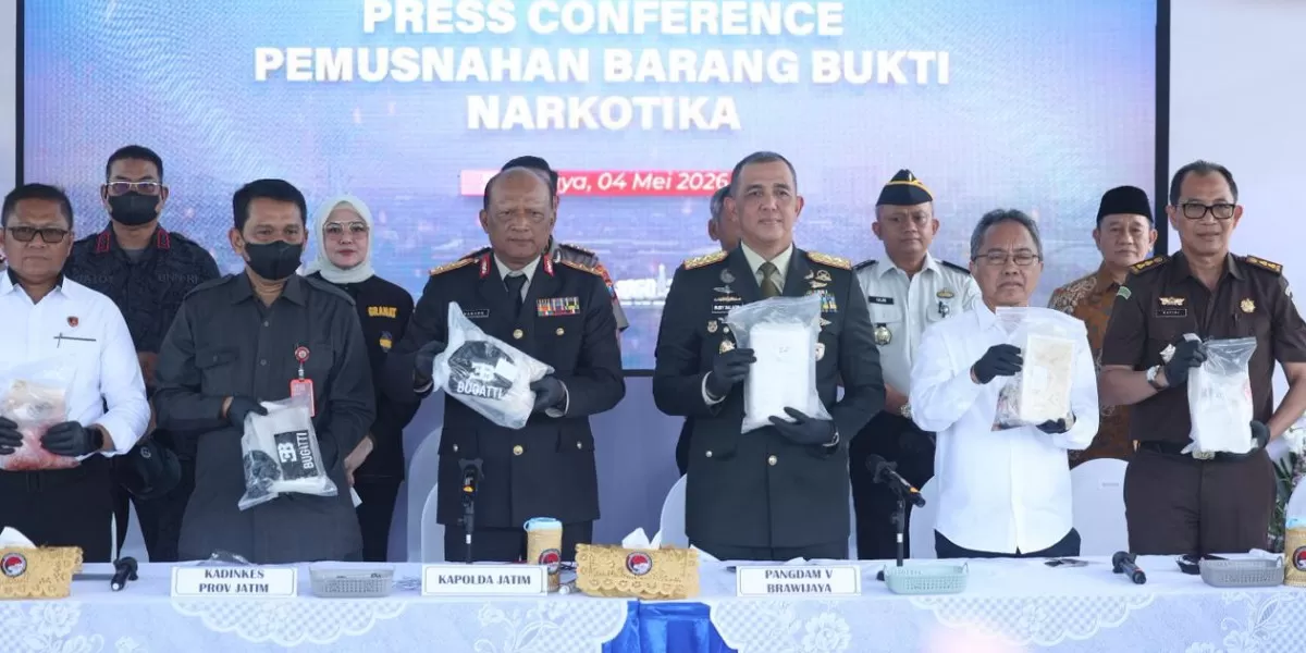 Polda Jatim musnahkan 22 kg kokain, ungkap ribuan kasus narkoba 2026 (Humas Polda Jatim)