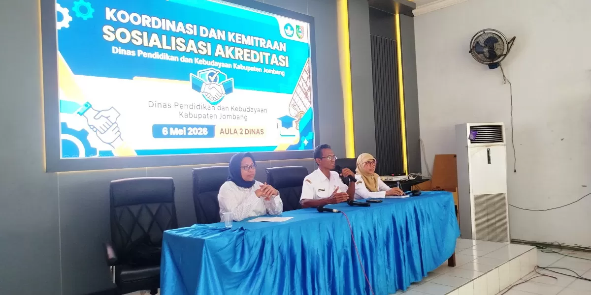 Disdikbud Jombang bersama BAN-PDM Jatim sosialisasi akreditasi (dok.istimewa)