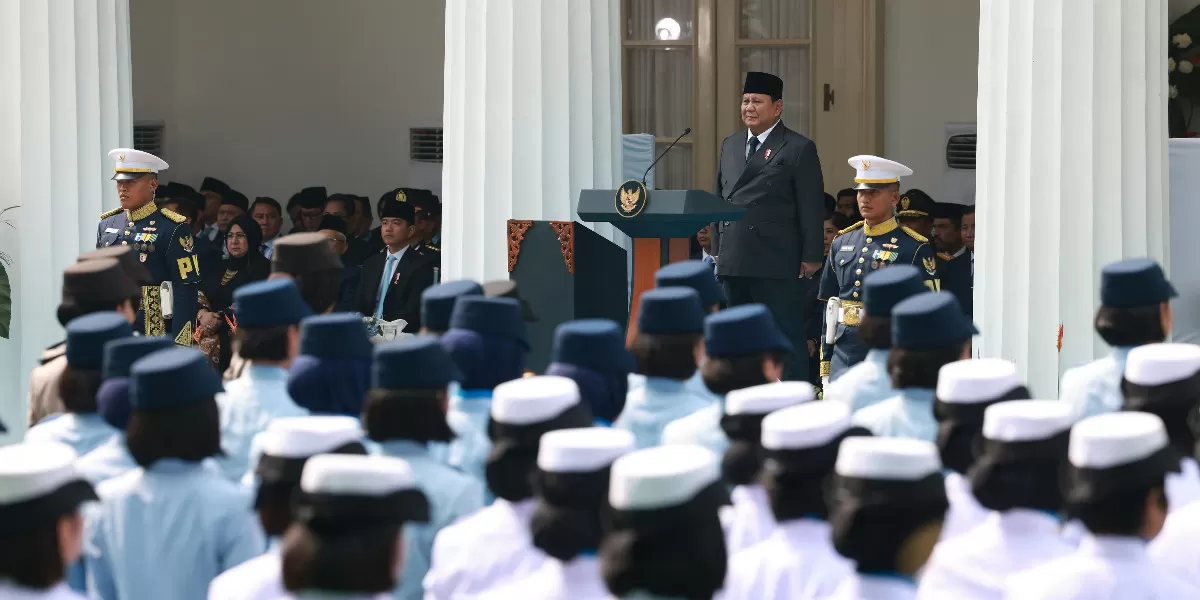 Prabowo dalam pidatonya pada Peringatan Hari Lahir Pancasila ke-81 di Gedung Pancasila, Taman Pejambon, Jakarta Pusat (Promedia Teknologi Indonesia)