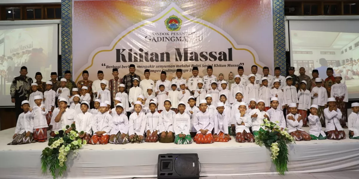 Sebanyak 72 anak mengikuti khitan massal di Ponpes Gadingmangu Jombang (dok.istimewa)