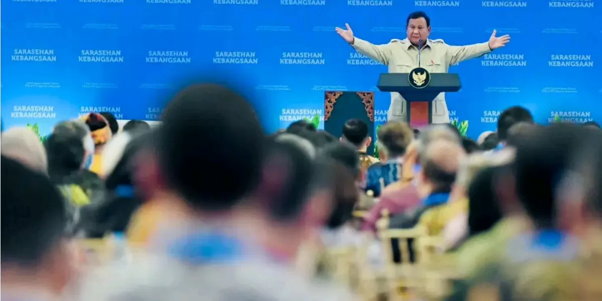Prabowo mengajak elite bangsa memperkuat kerja sama dan persatuan sebagai kunci mewujudkan Indonesia maju dan sejahtera (Facebook @setkab_ri)
