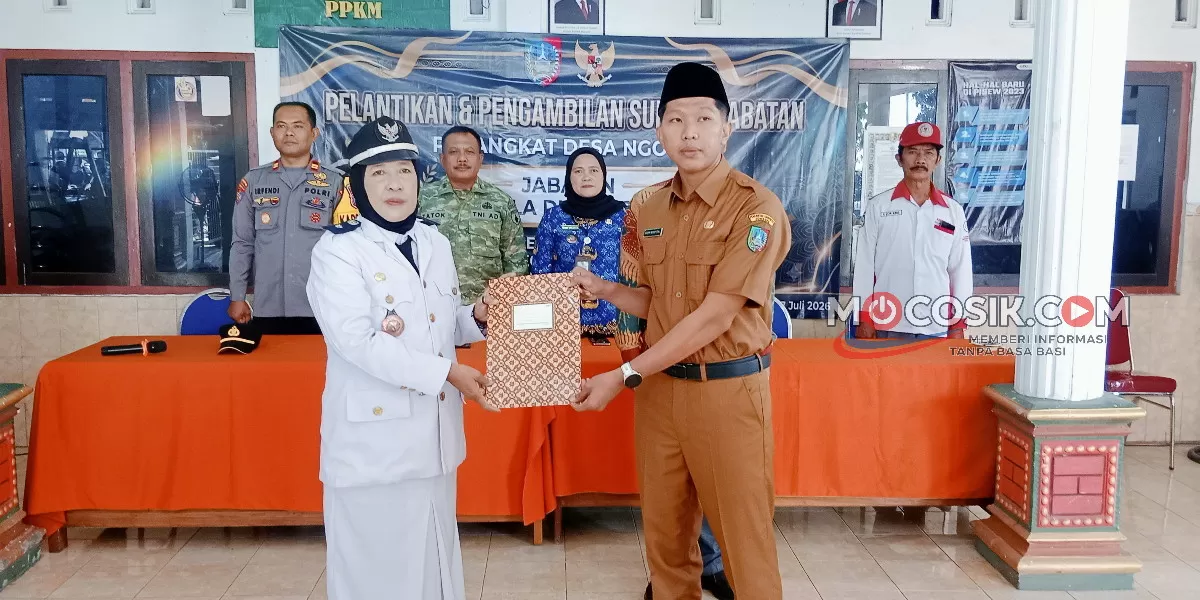 Ardi Wirayudha resmi diambil sumpah jabatan sebagai Kepala Dusun Sono, Desa Ngogri (Rudiyanto)
