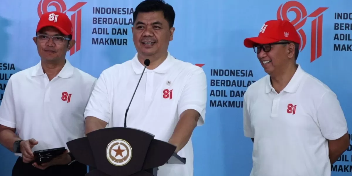 Wakil Menteri Sekretaris Negara (Wamensesneg) Juri Ardiantoro memaparkan sepanjang Bulan Kemerdekaan ini pemerintah akan menghadirkan agenda meriah dan bermakna memperingati HUT ke-81 Kemerdekaan Republik Indonesia (Promedia Teknologi Indonesia)