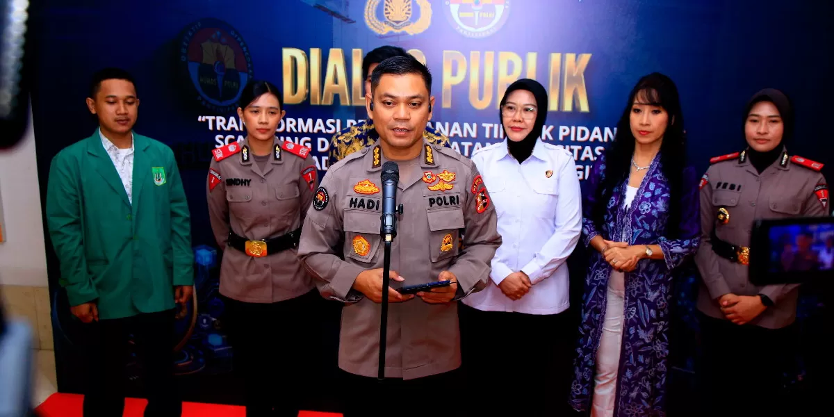 Polri menggelar dialog penguatan internal untuk meningkatkan kapasitas personel menghadapi kejahatan digital, khususnya love scamming (Divisi Humas Polri)