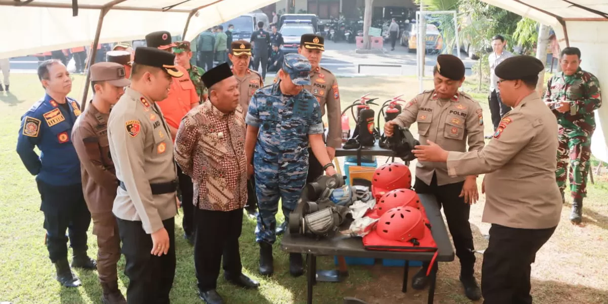 Polres Jombang dan Pemkab menggelar Apel Siaga Bencana 2026 guna memperkuat antisipasi kekeringan dan kebakaran hutan saat kemarau (Humas Polres Jombang)