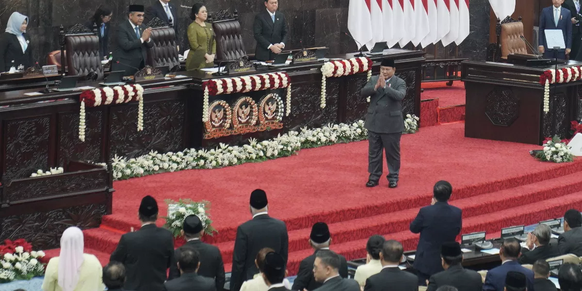Presiden Prabowo Subianto menyampaikan rencana pembukaan 93 Sekolah Rakyat permanen dalam pidato kenegaraan di Kompleks Parlemen, Jakarta (Promedia Teknologi Indonesia)