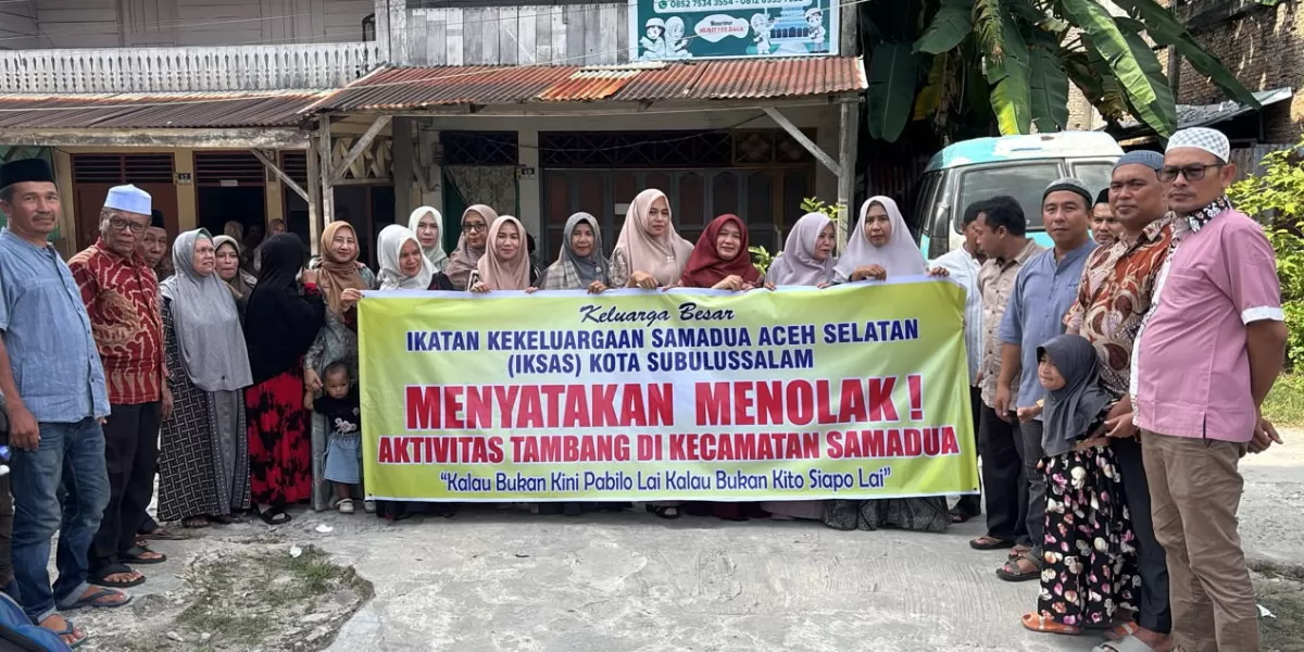 IKSAS Kota Subulussalam menyatakan penolakan terhadap rencana eksplorasi tambang emas PT MMS dan PT BSM di kawasan pegunungan Samadua (Promedia Group)