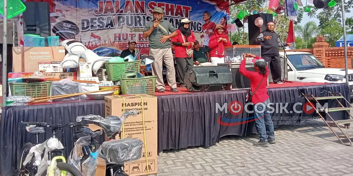 Jalan sehat Desa Purisemanding Jombang di HUT ke 81 RI (Rudiyanto)