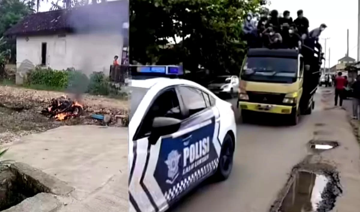 Warga lakukan aksi solidaritas meminta pembebasan 3 terduga pelaku pengeroyokan maling motor di Lampung Tengah. (Instagram/feedgramindo)