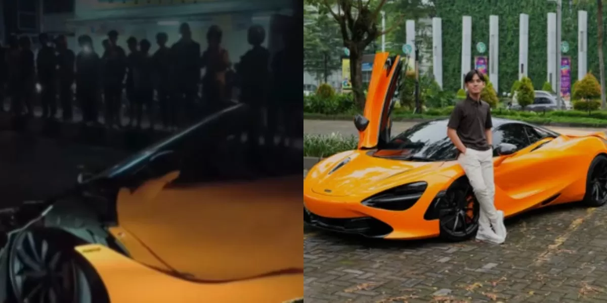 Menyoroti insiden kecelakaan tunggal yang melibatkan mobil Supercar McLaren milik seorang YouTuber di Sukoharjo, Jawa Tengah. (Instagram.com/@andrastyt_)