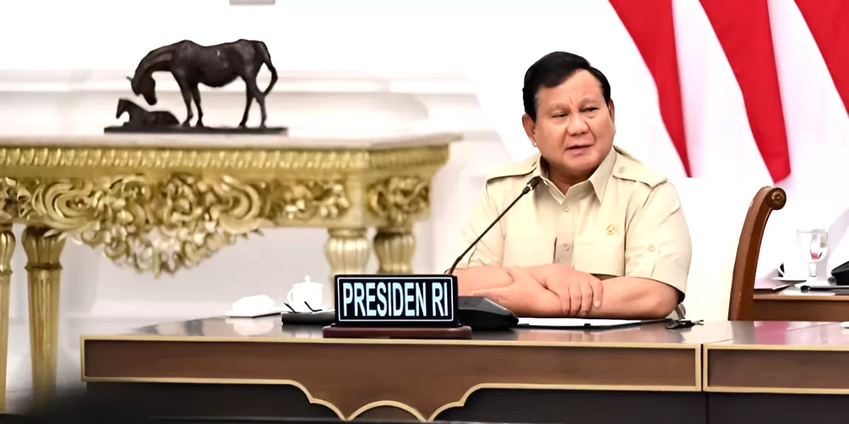 Presiden RI, Prabowo Subianto mengajak warga RI untuk beralih menggunakan atap berbahan ramah lingkungan. (Dok. Setkab RI)