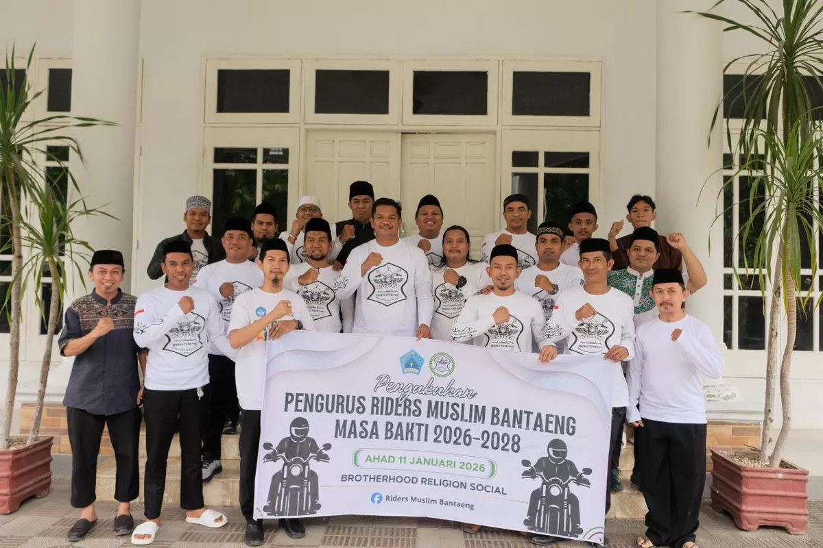 Bupati Bantaeng M Fathul Fauzy Nurdin kukuhkan pengurus Riders Muslim Bantaeng.