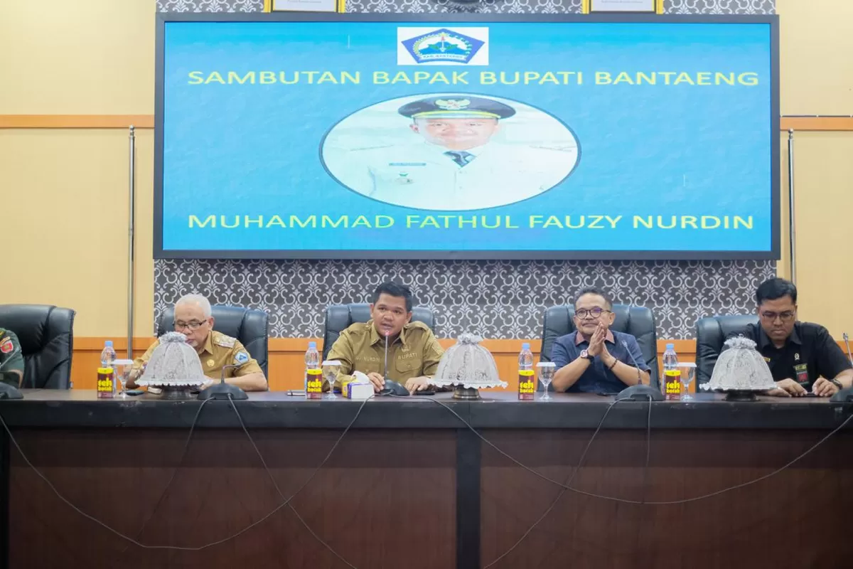 Bupati Bantaeng M Fathul Fauzy Nurdin pimpin rakor Pelaksanaan Program Pemerintahan Desa Tahun 2026.