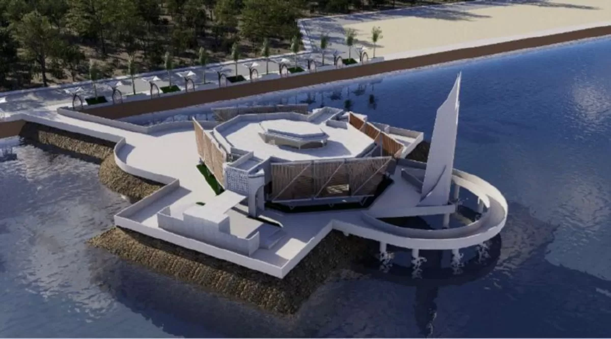 Masjid Apung Pantai Merpati Bulukuma.
