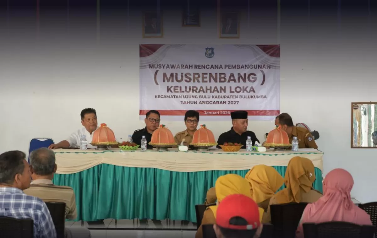 Wakil Ketua I DPRD Bulukumba Fahidin HDK dan H Safiuddin hadiri Musrenbang Kelurahan Loka.