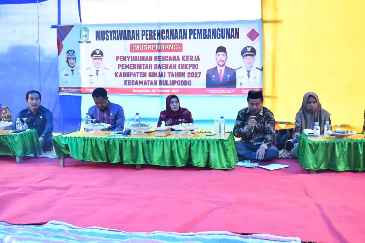 Bupati Sinjai Hj Ratnawati Arif hadiri Musrenbang di Bulupoddo.