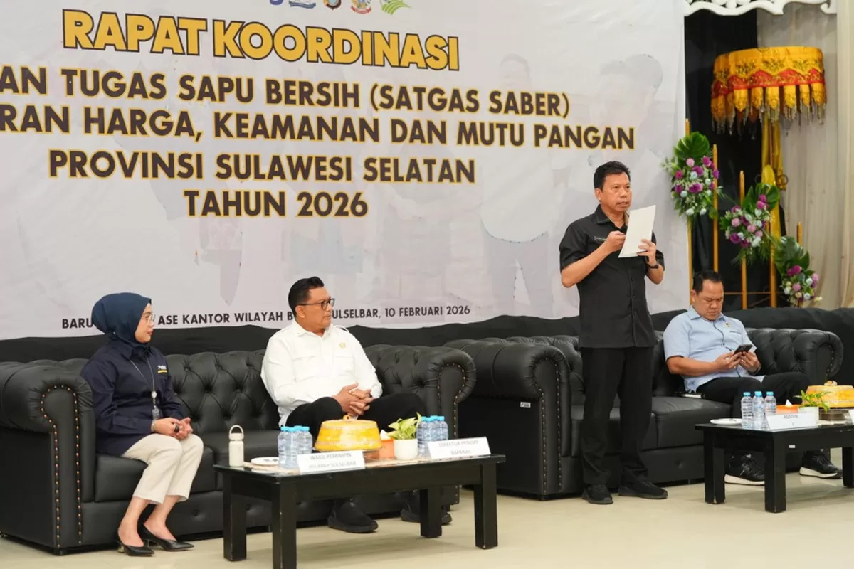 Satgas Pangan Sulsel pastikan harga terjaga dan menjamin ketersediaan.