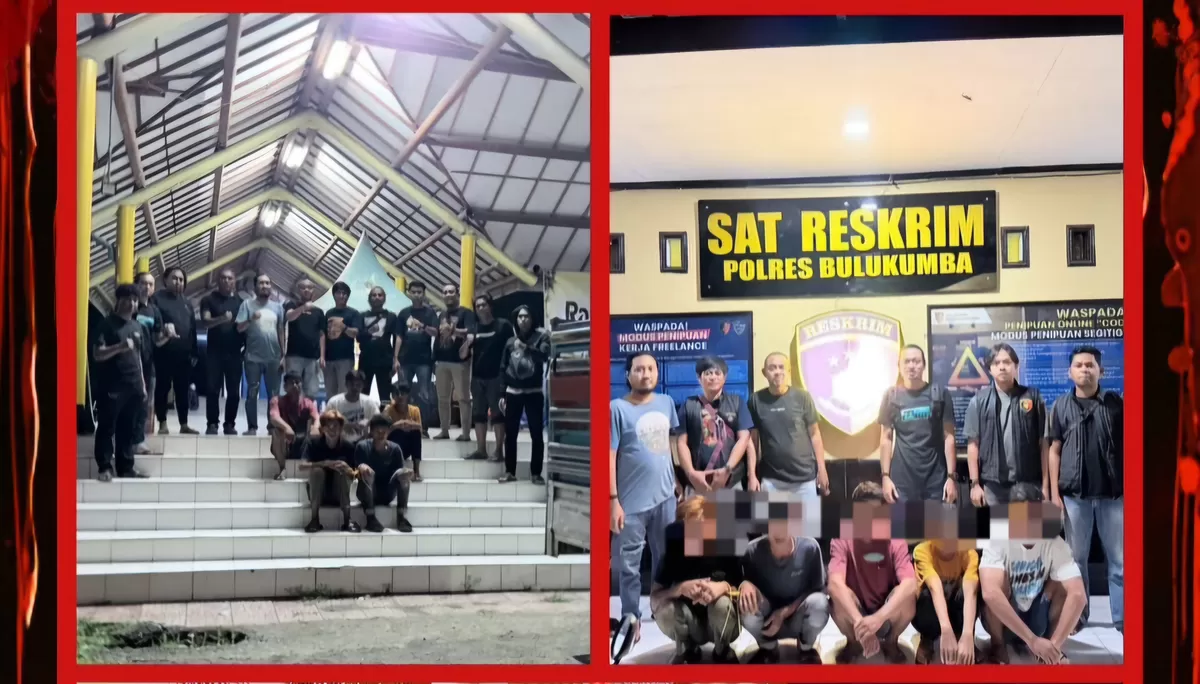 Tim gabungan Resmob Polres Bulukumba berhasil mengamankan 5 terduga pelaku curnak. 
