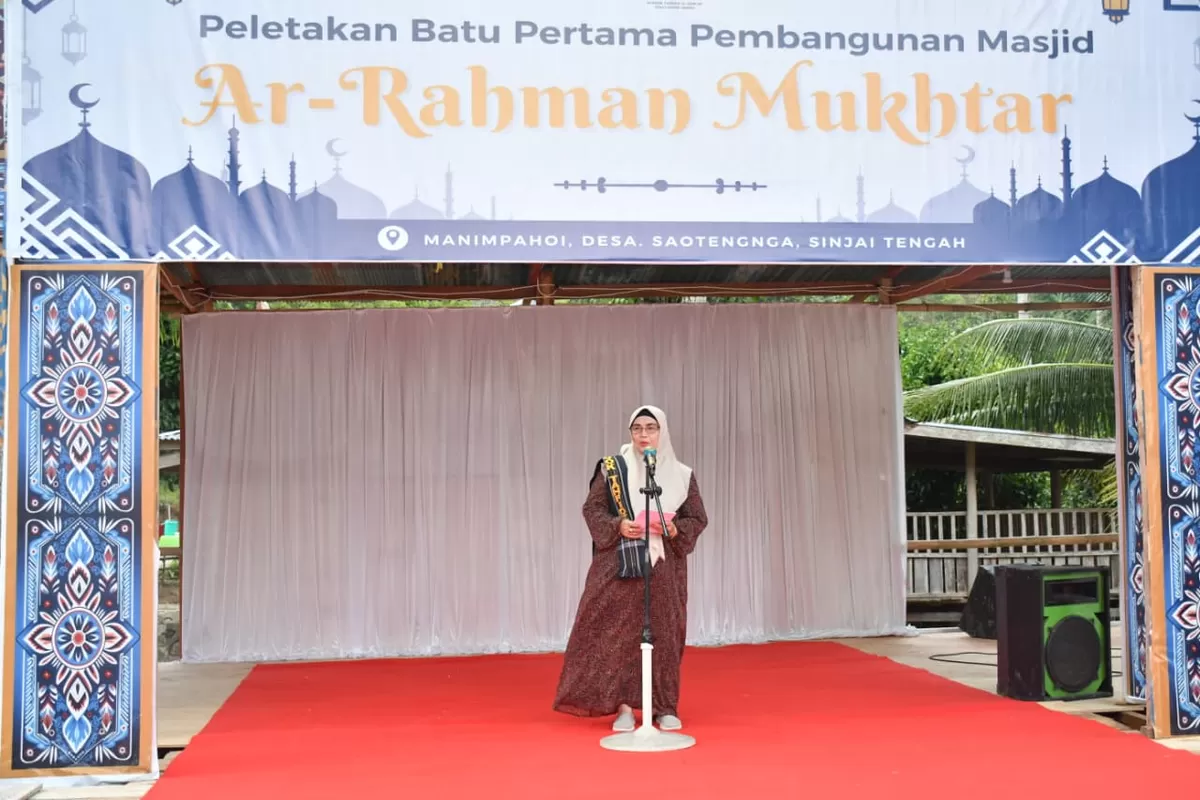 Bupati Sinjai Hj Ratnawati Arif resmikan Masjid Ar-Rahman Mukhtar Rumah Qur&rsquo;an DDM.