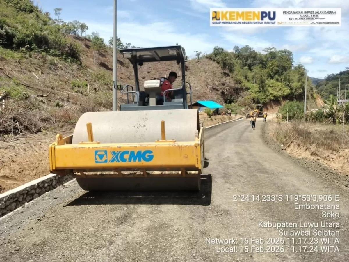 Pemprov Sulsel mulai lakukan pengerjaan jalan menuju Seko Luwu Utara.