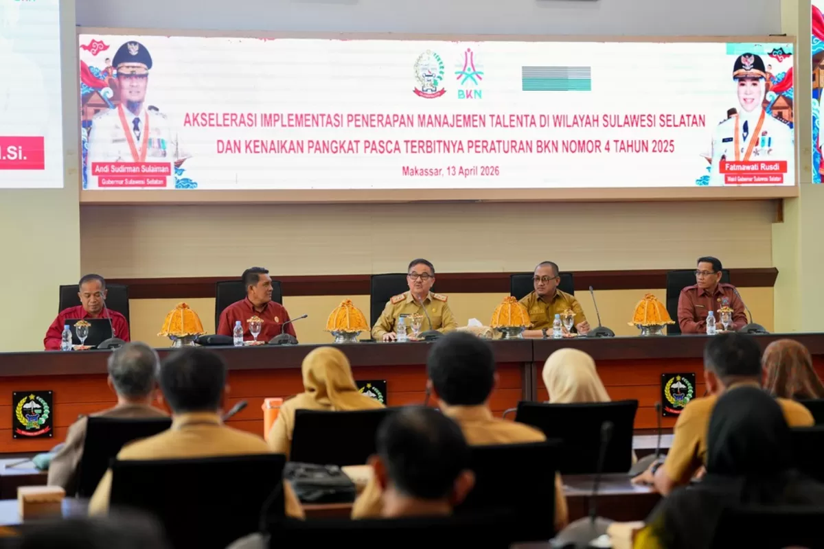 Sekda Sulsel Jufri Rahman buka Workshop Manajemen Talenta ASN.