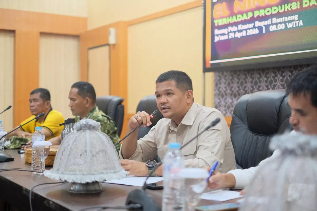 Bupati Bantaeng M Fathul Fauzy Nurdin buka rakor Antisipasi dampak El Nino Godzilla.
