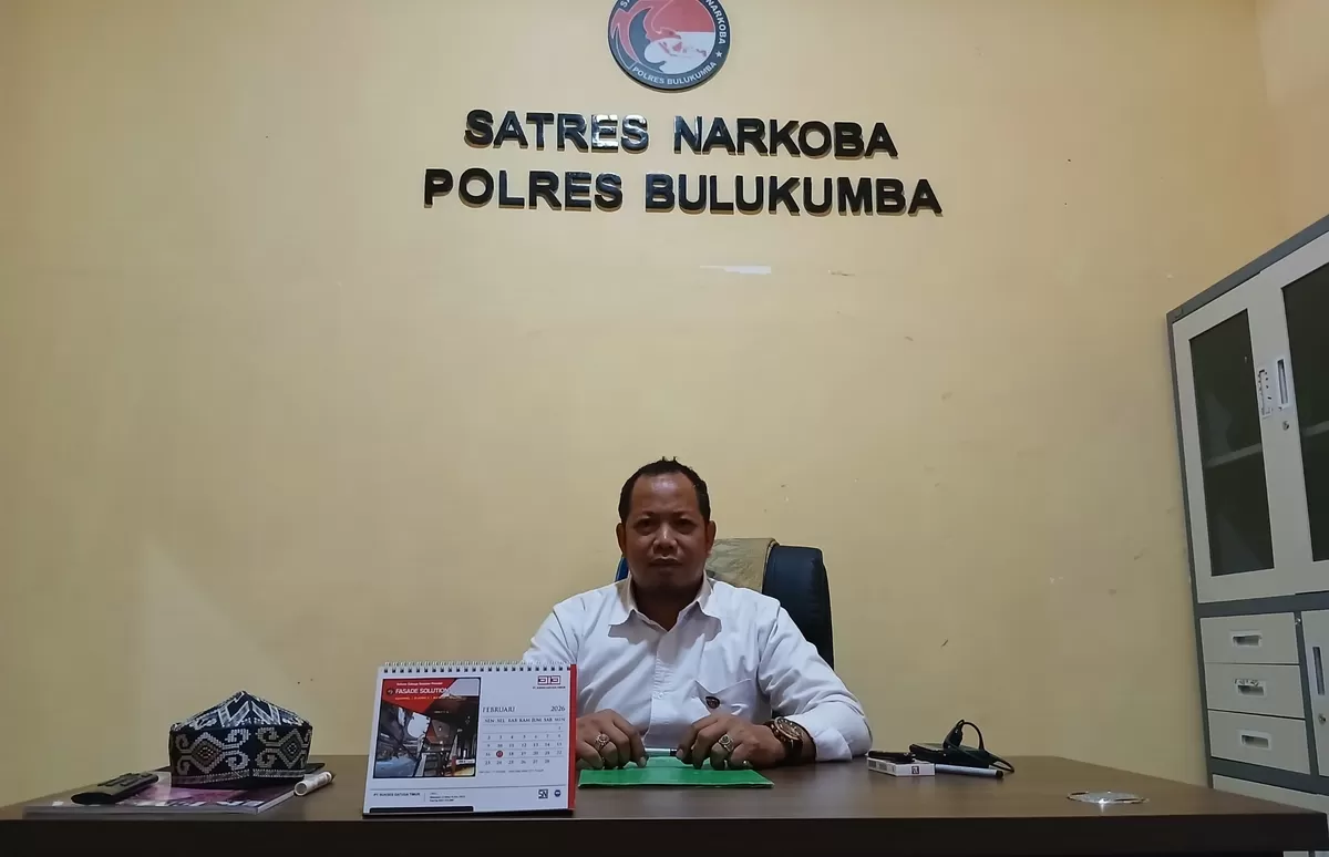 Kasat Reserse Narkoba Polres Bulukumba, AKP Salehuddin.