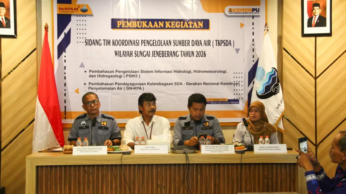 Pemprov Sulsel perkuat pengelolaan air terpadu lintas sektor.