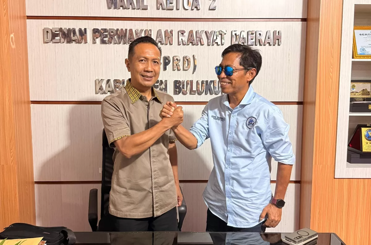 Ketua Kadin Bulukumba Syahruni Haris bersama Wakil Ketua Umum Kadin Bulukumba Bidang Bidang Hubungan Industrial dan Ketenagakerjaan, Muh Darwis K.