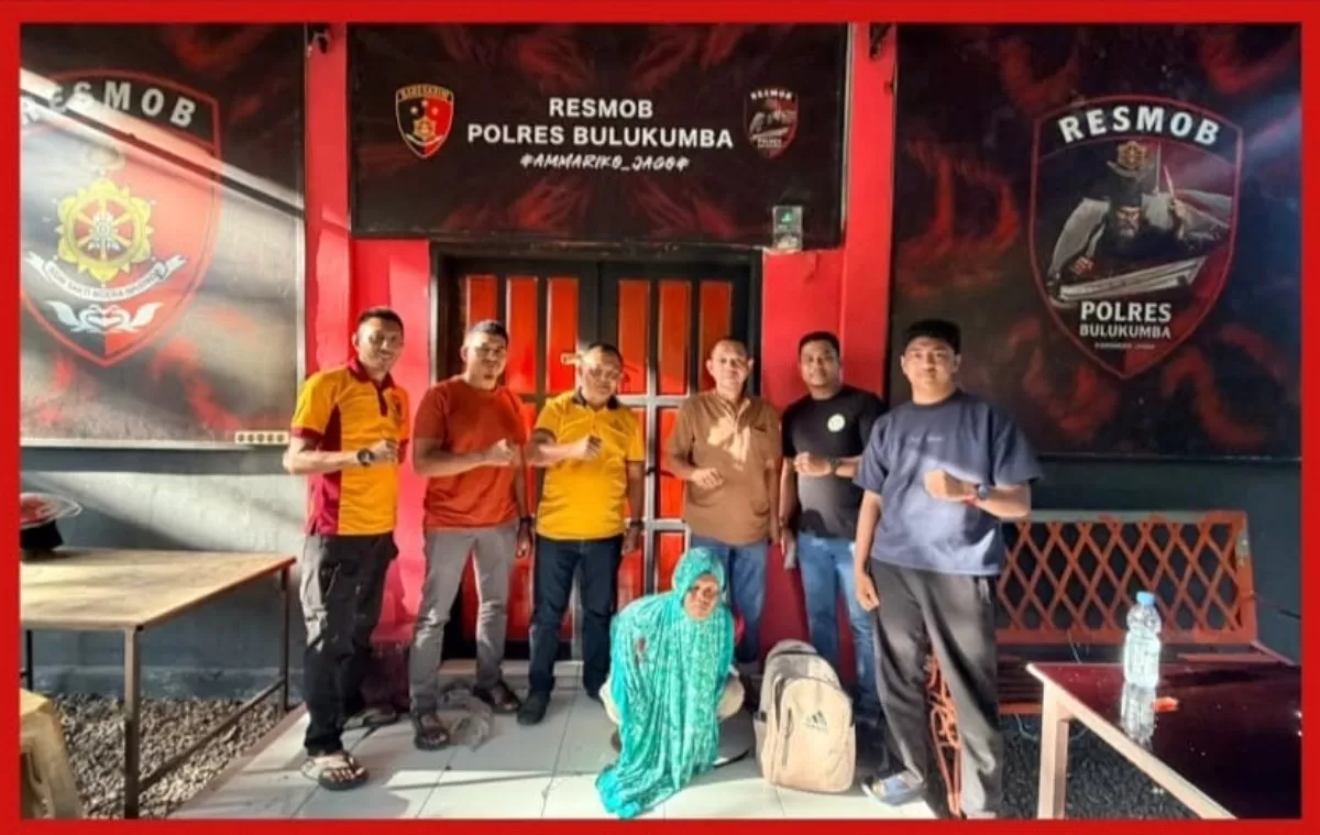 Polres Bulukumba berhasil membekuk pelaku pencurian menggunakan kerudung.