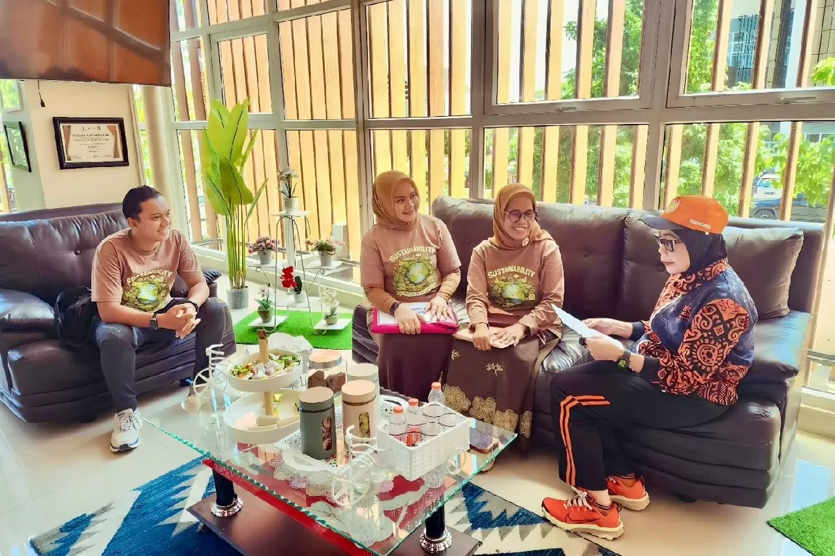 Kadisparpora Hamrina A Muri terima kunjungan pihak Tim Riset Ciputra Makassar.